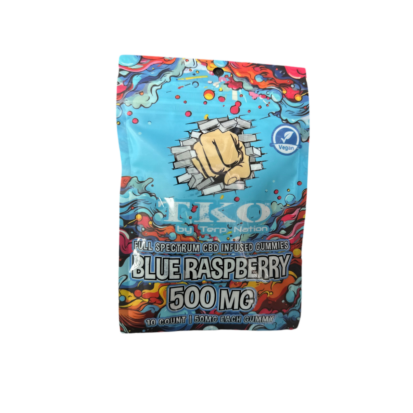 TKO Blue Raspberry Full Spectrum CBD Gummies - TKO 500mg
