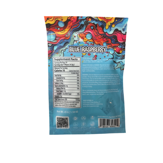 TKO Blue Raspberry Full Spectrum CBD Gummies - TKO 500mg