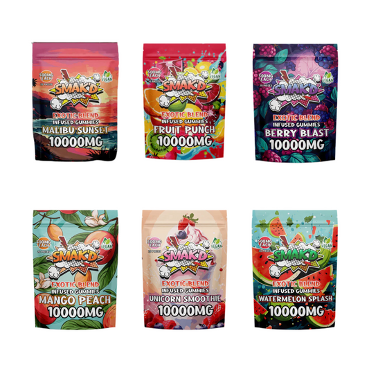 Smak'd Exotic Blend THC Infused Gummies I 10,000mg | 20 PC
