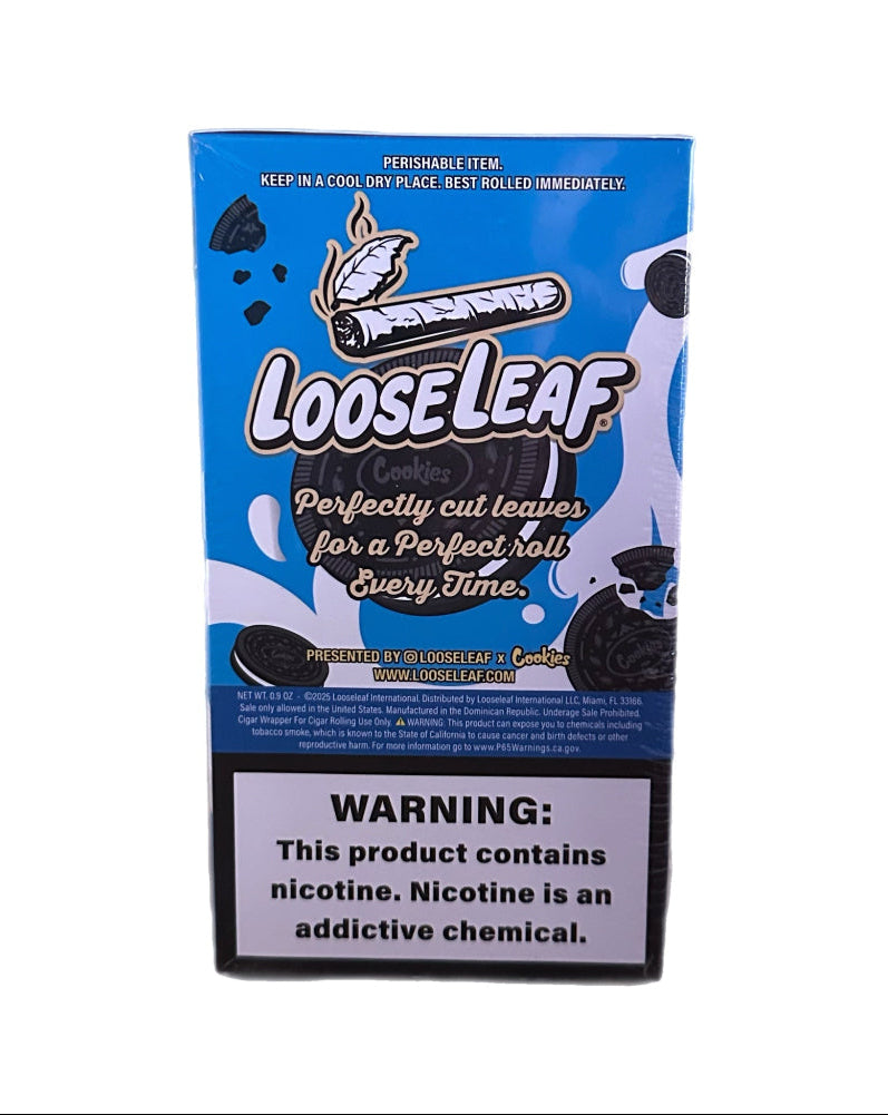LooseLeaf x Cookies Wraps 2-Pack – Cookies & Cream | Premium Slow-Burning Rolling Wraps