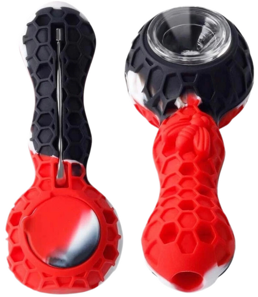 Silicone Spoon Hand Pipes - 4”