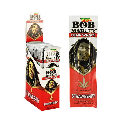 Bob Marley Organic Hemp Wraps Full Box 25ct - Tobacco Free