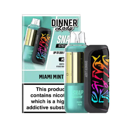 Salt Hit 40K DINNER LADY - Pod Mod Usa E Getta Vape Pen Pro SPEARMINT  MENTHOL 600 PUFF Australia Dual Vape
