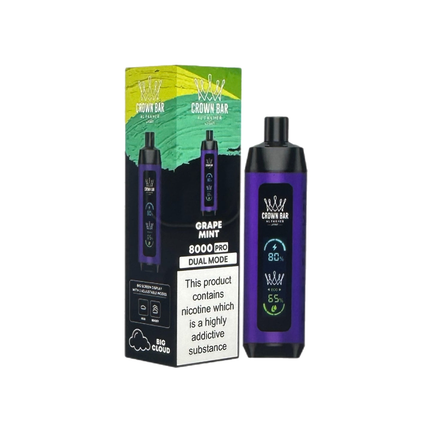 Al Fakher Crown Bar Disposable Vape - 8000 Puffs