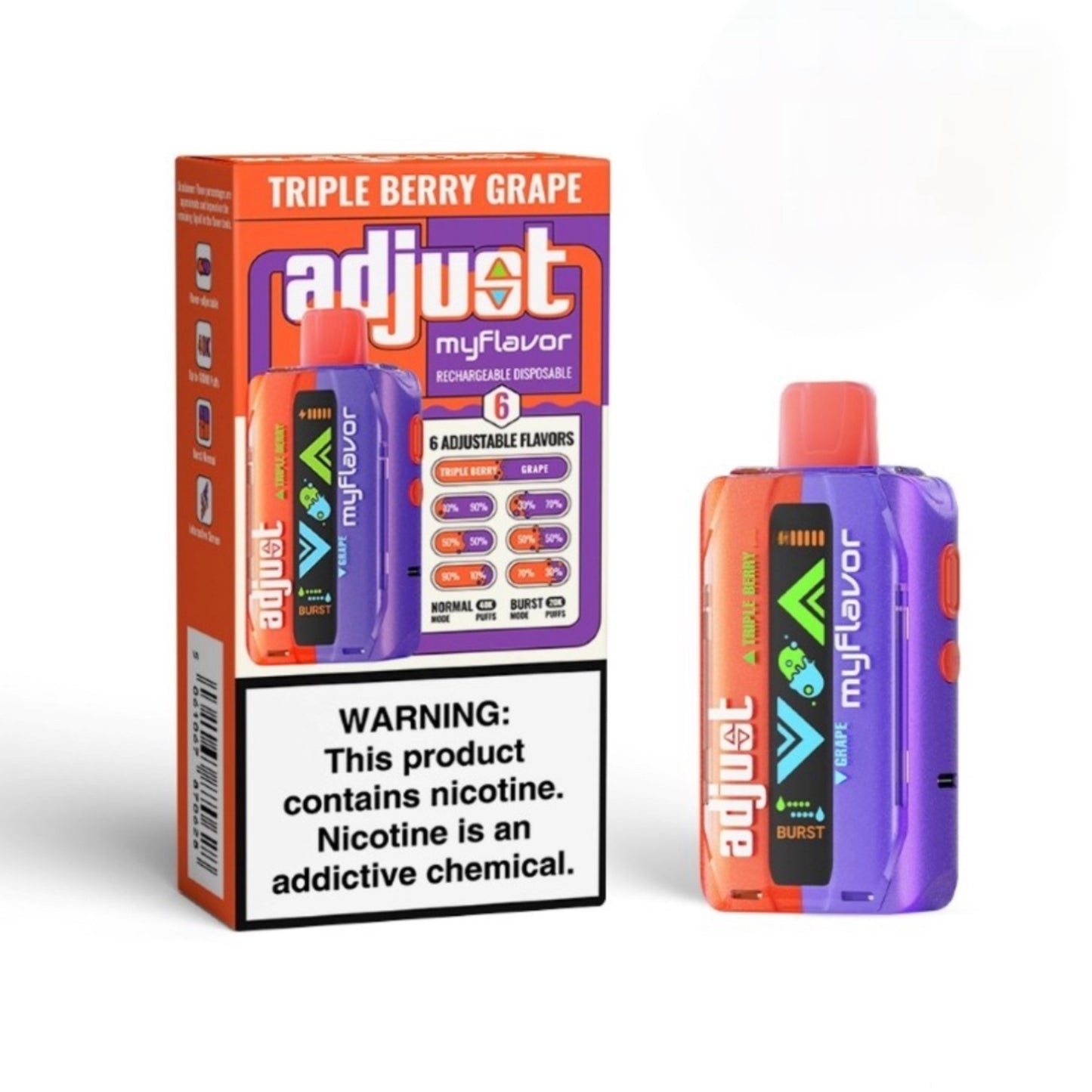 Adjust Myflavor 40K Disposable Vape by Lost Mary