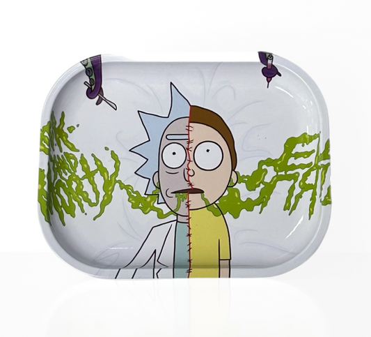 Rick and Morty Rolling Tray – Small 5x7 Metal Tray | Cartoon Design