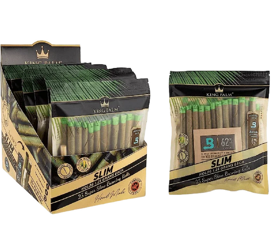 King Palm Slim Size Rolling Cones - 25 Per Pack