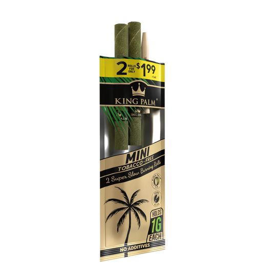 King Plam Mini Rollies - 2 Per Pack - Super Slow burning