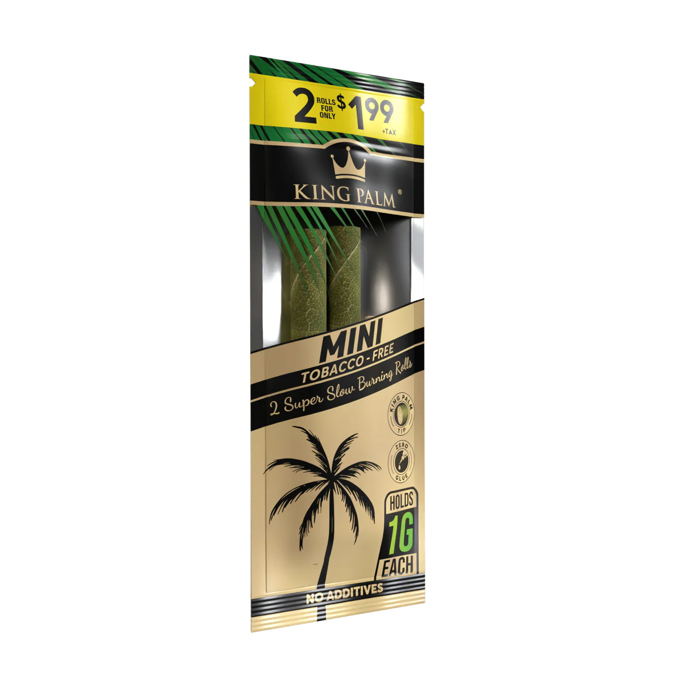 King Plam Mini Rollies - 2 Per Pack - Super Slow burning