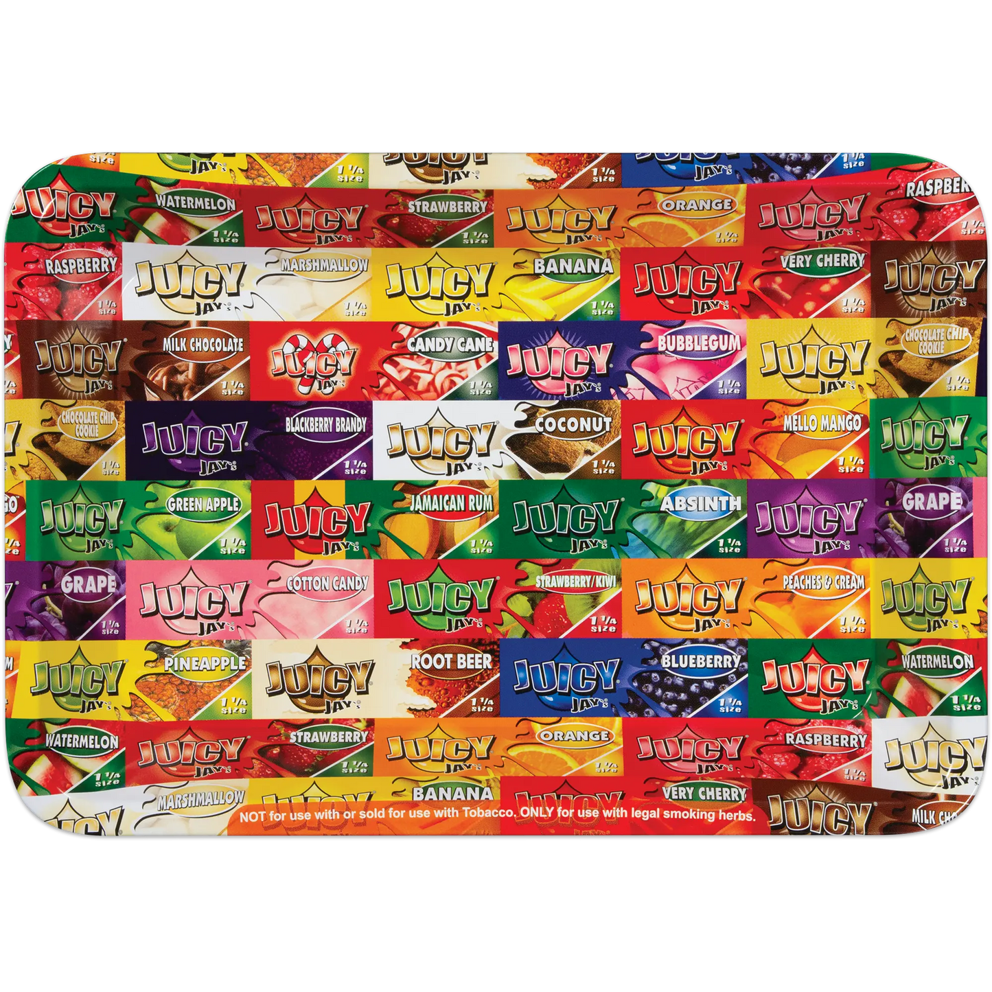 Juicy Jay Rolling Tray – Colorful Smoking Tray for Rolling Papers & Cones