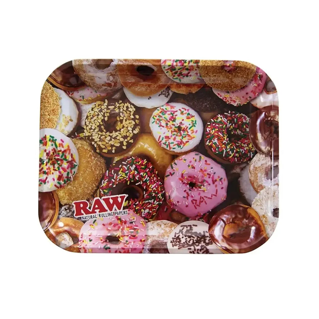 RAW Metal Rolling Tray – Donut Edition (Large)