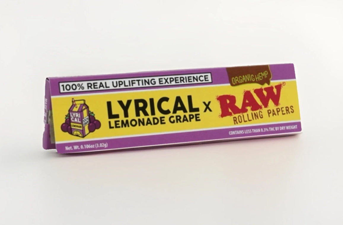RAW Lyrical Lemonade Grape Rolling Paper - King Wide