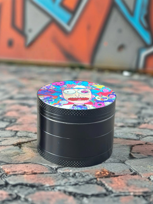 Rick and Morty Mini 4-Piece Herb Grinder – Psychedelic Rick Edition