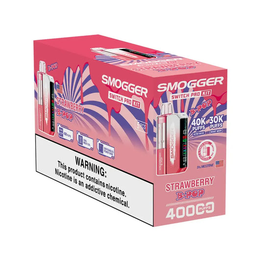 SMOGGER Switch Pro Kit Disposable Vapes 40K Puffs – 5 Pack (Full Box)