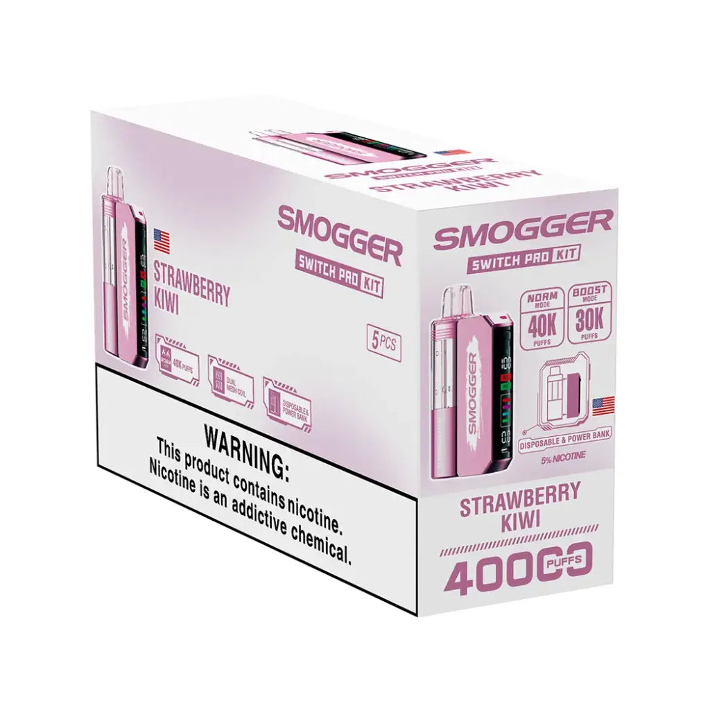 Smogger Switch Pro Kit – 40,000 Puff Disposable Vape (1050mAh, Dual Mesh Coil)