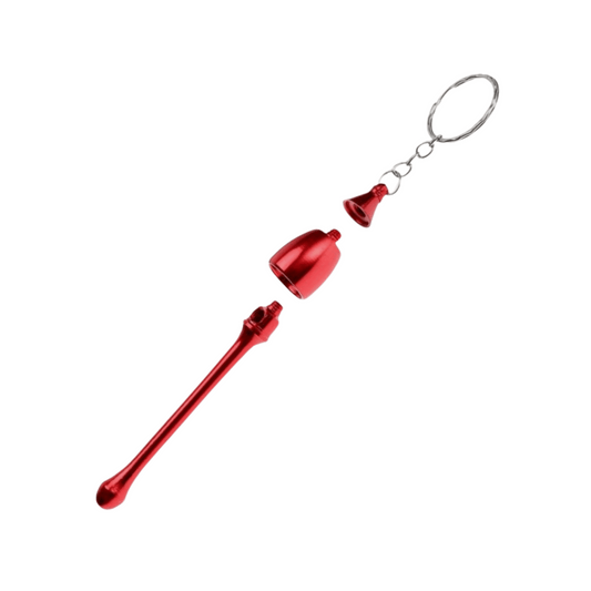 3.5" Metal Tobacco Smoking Pipe Portable Keychain Mushroom Style