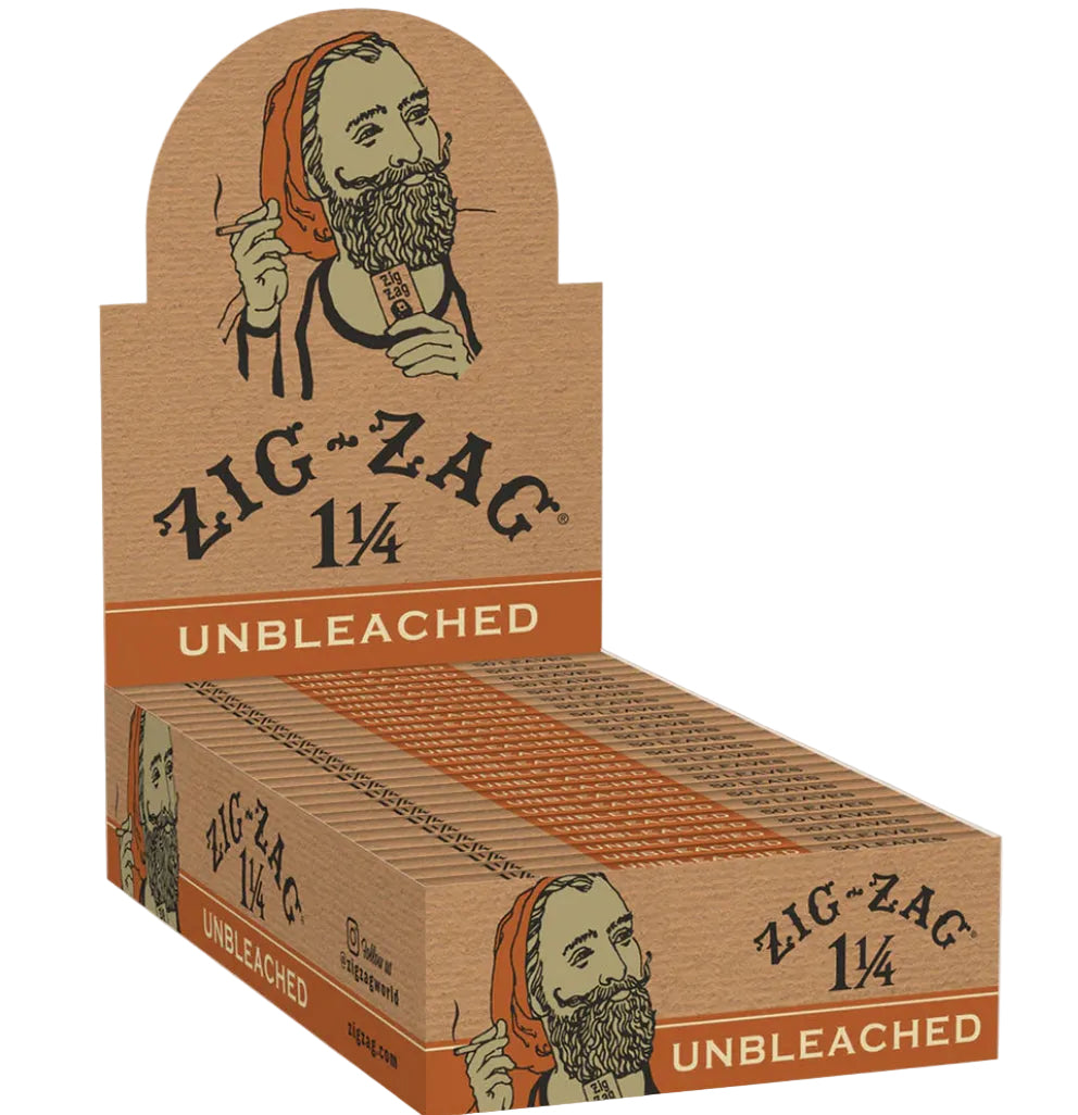 Zig-zag unbleached rolling papers