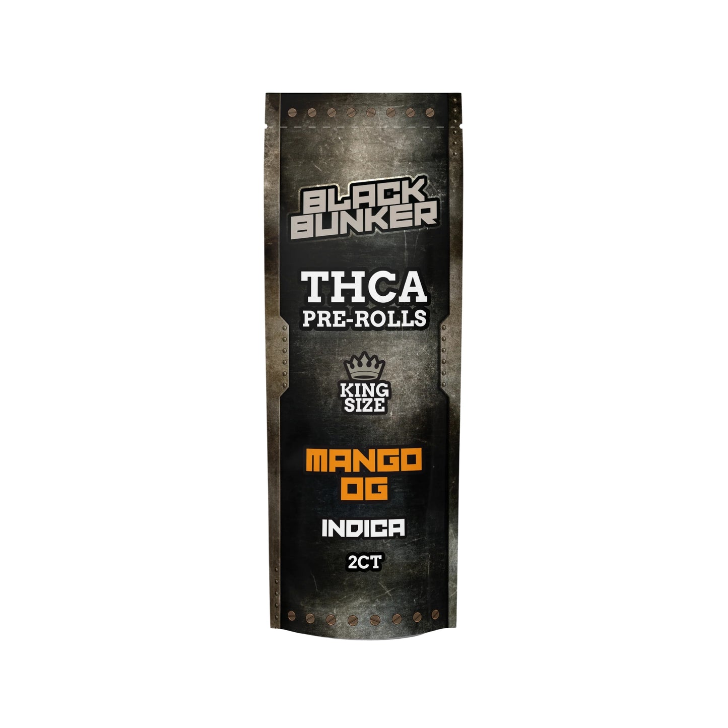Black Bunker THC King Size Pre-Rolls 2-Pack - Indica - 1.5G Each