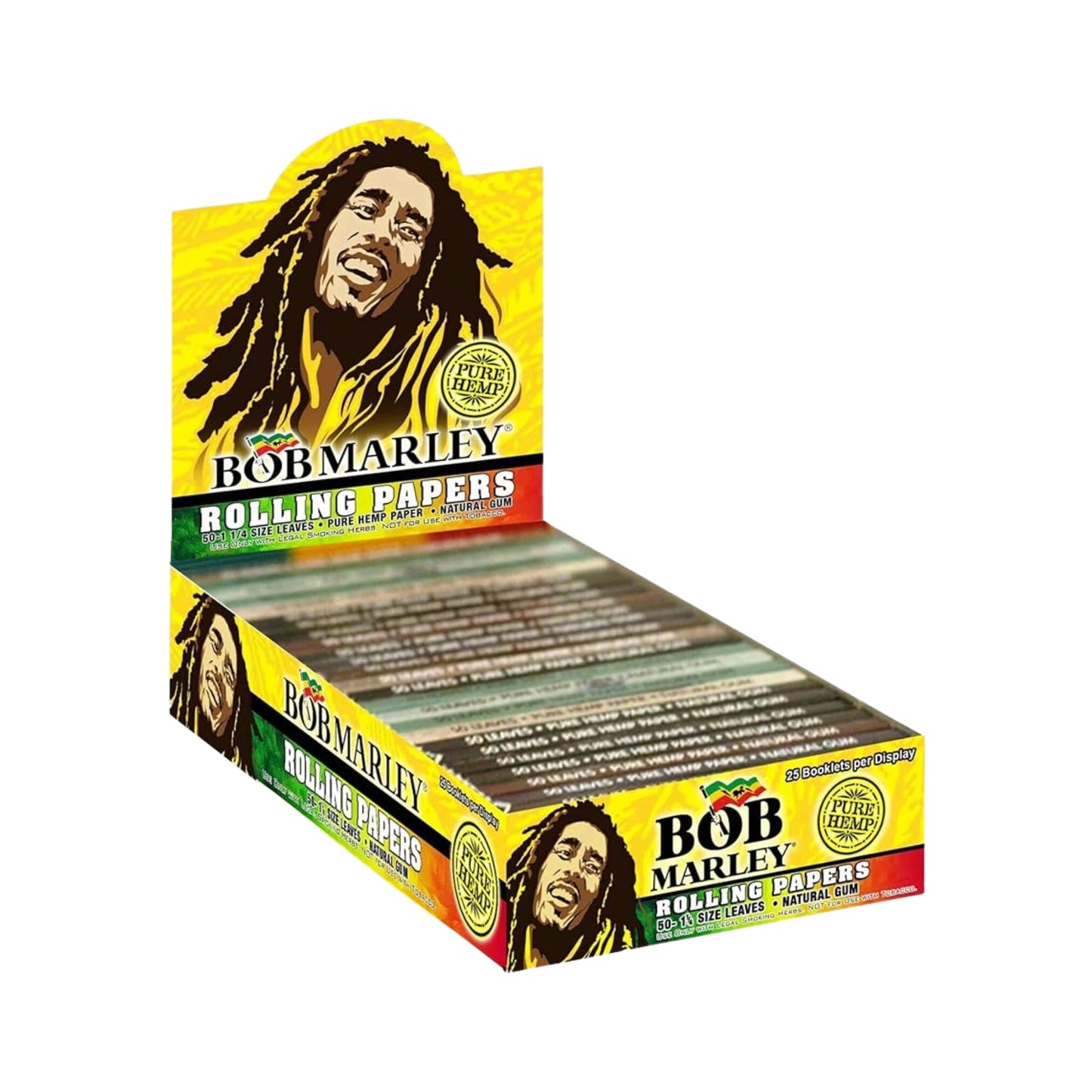 Bob Marley Rolling Paper - 1 1/4" Medium Size (78mm)