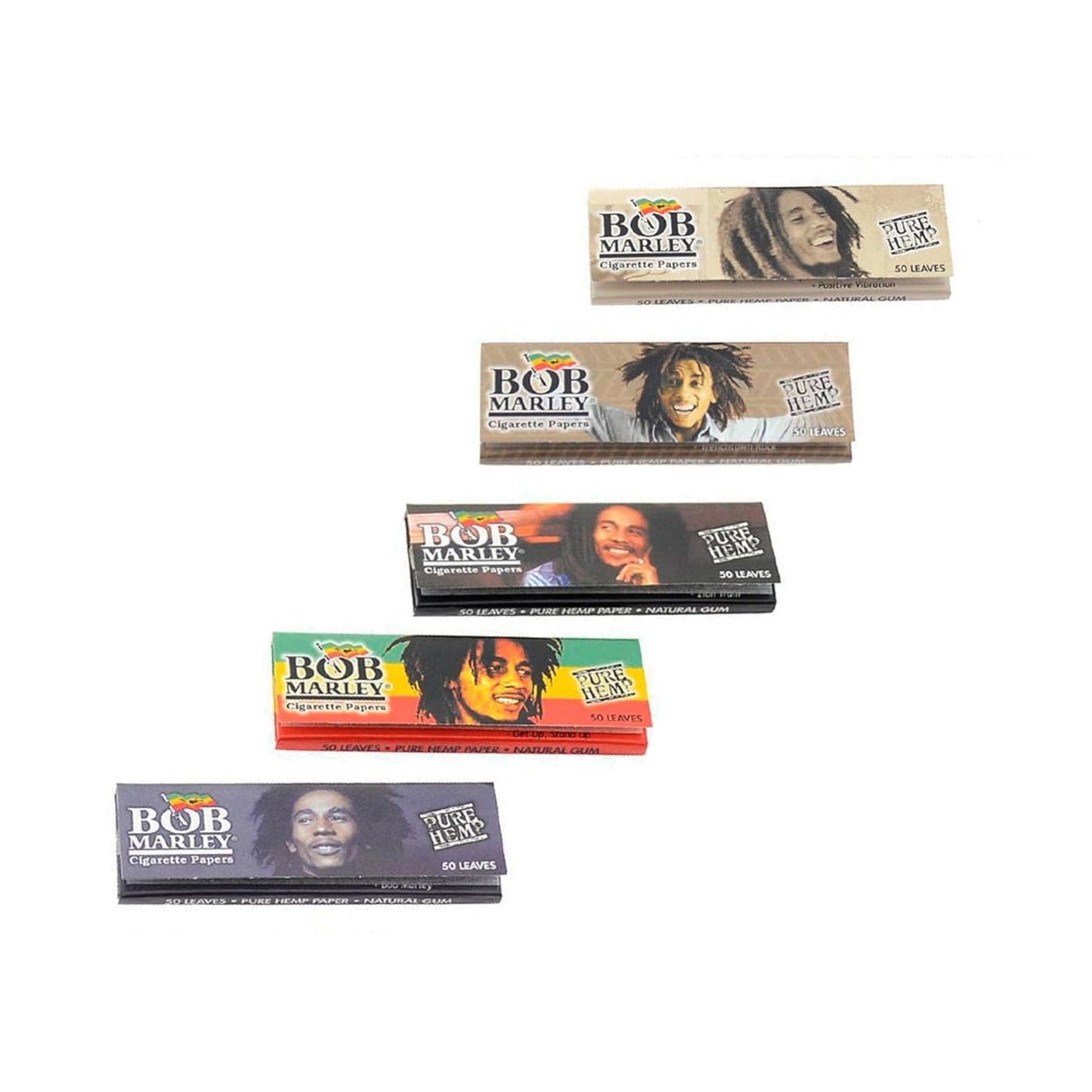 Bob Marley Rolling Paper - 1 1/4" Medium Size (78mm)