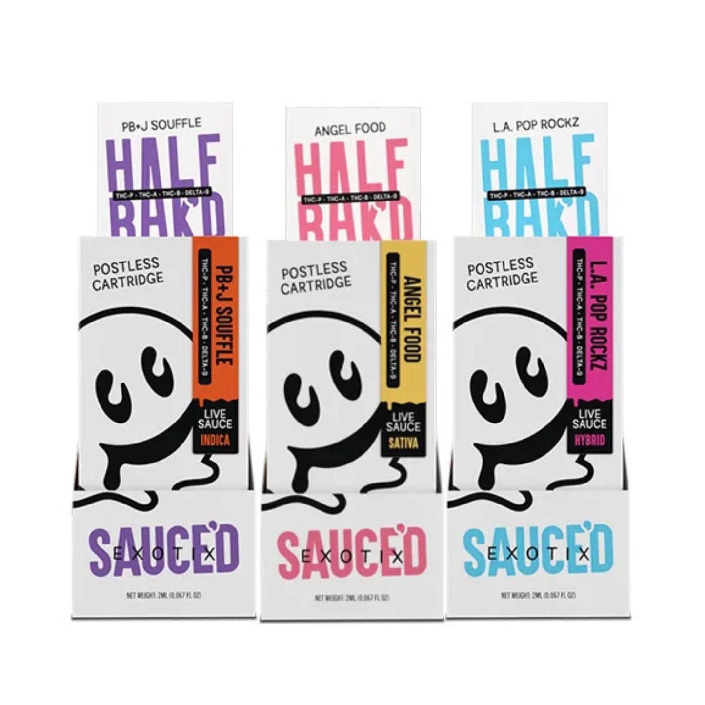 HALFBAK’D Live Sauce THCP Cartridges - 2G