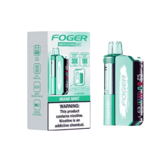 FOGER Switch Pro Disposable Vape – 30,000 Puffs, OLED Display, Dual Mode, 5% Nicotine