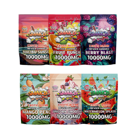 Smak'd Exotic Blend THC Infused Gummies I 10,000mg | 20 PC