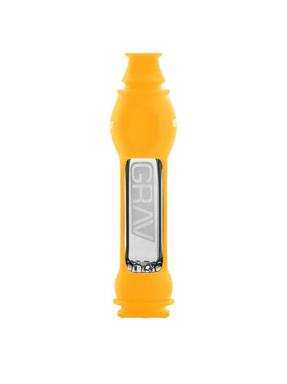 GRAV® 16mm OctoTaster with Silicone Skin – Shockproof One-Hitter | Portable Glass Taster Pipe