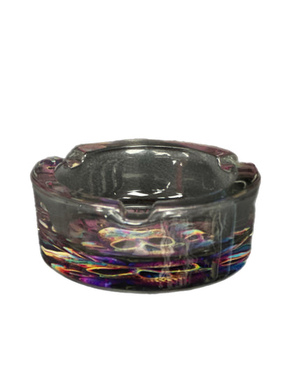 Psychedelic Skull Glass Ashtray