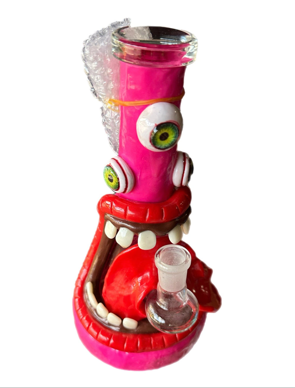 3D Third Eye Monster Glass Bong With Cyclops Design –  Monster Water Pipe Bong W/ Teeth