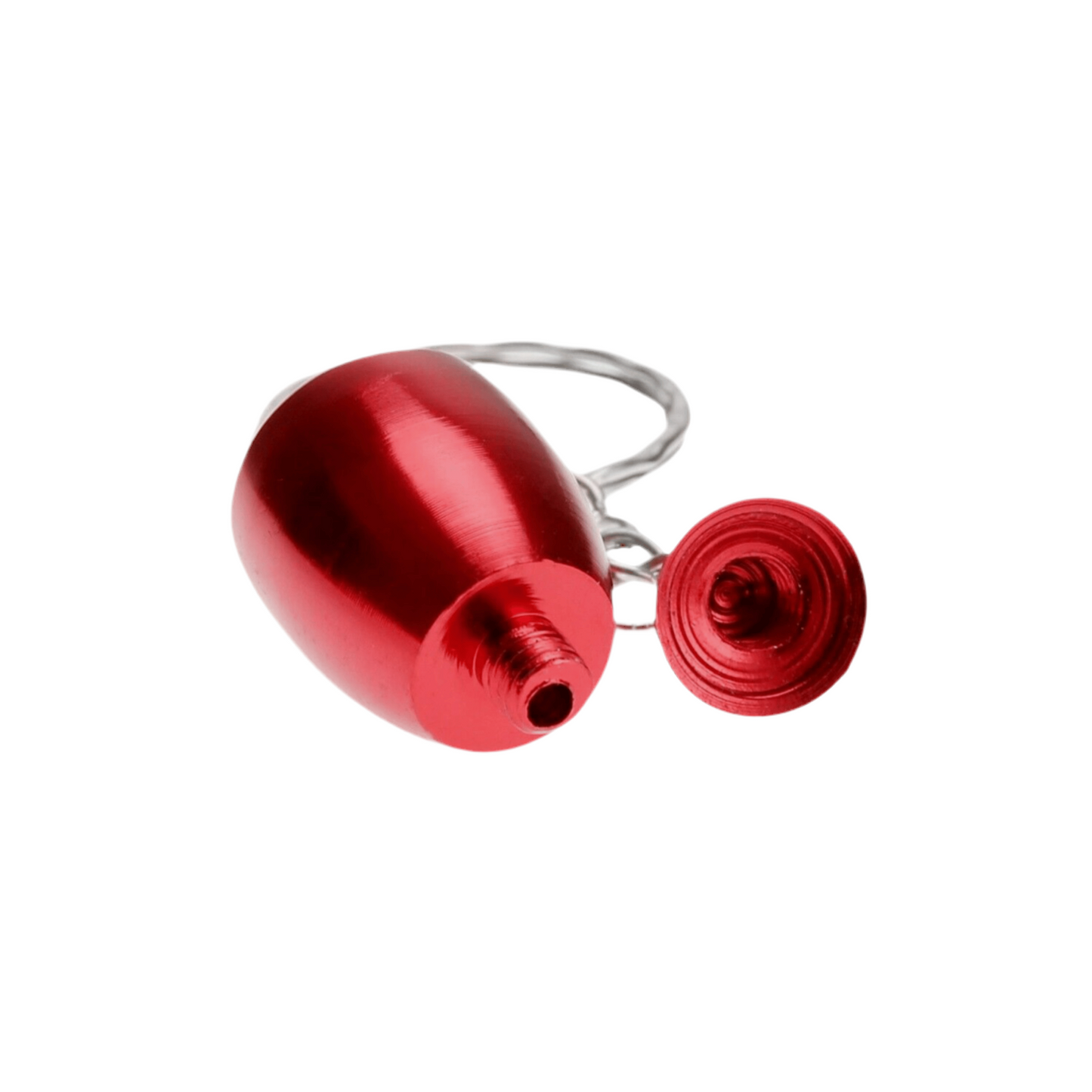 3.5" Metal Tobacco Smoking Pipe Portable Keychain Mushroom Style