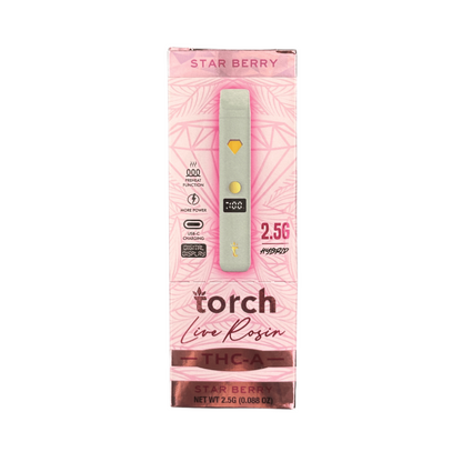Torch Live Rosin THC-A 2.5G Disposable Vape Pen