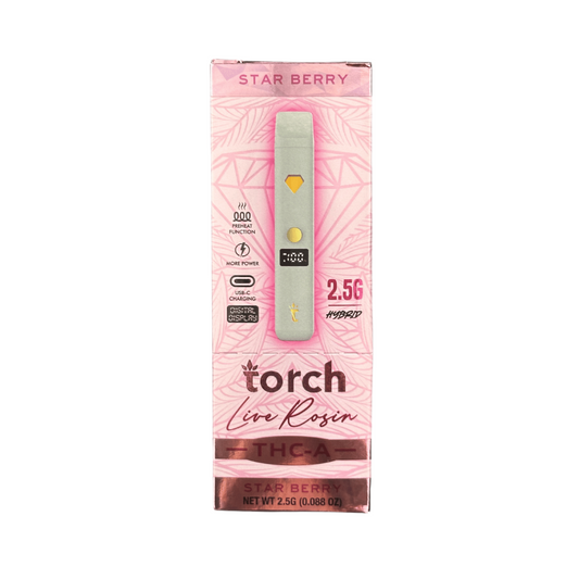 Torch Live Rosin THC-A 2.5G Disposable Vape Pen