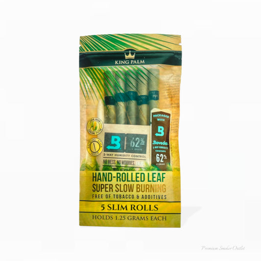 King Plam Slim Size Rollies Super Slow Burner - 5 Rollies Per Pack