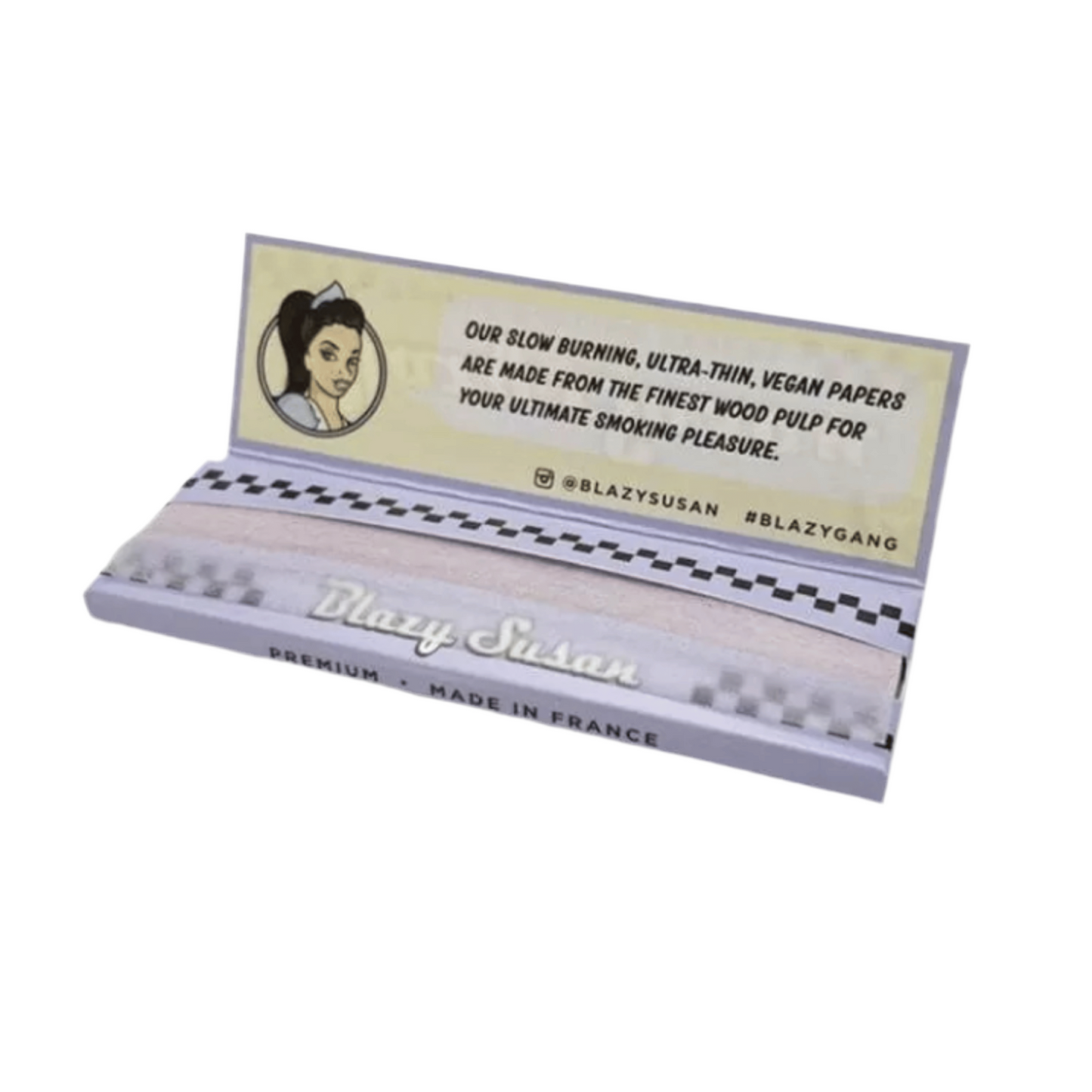 Blazy Susan Purple Rolling Papers – 1 1/4 Size