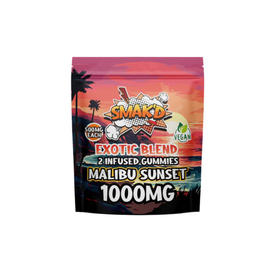 Smak'd Exotic Blend THC Infused Gummies I 1,000mg | 2 PC