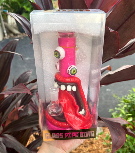 3D Third Eye Monster Glass Bong With Cyclops Design –  Monster Water Pipe Bong W/ Teeth