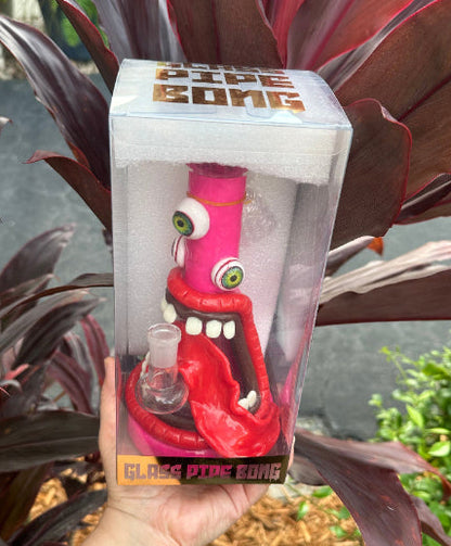 3D Third Eye Monster Glass Bong With Cyclops Design –  Monster Water Pipe Bong W/ Teeth