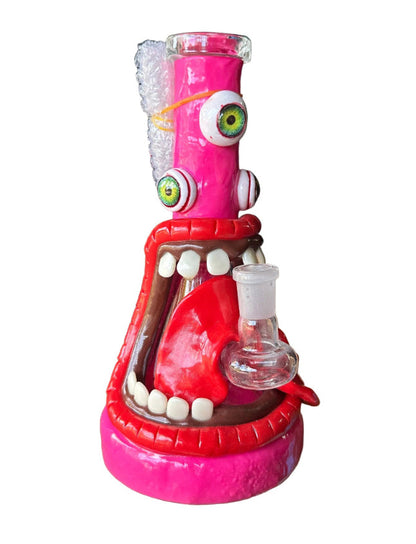 3D Third Eye Monster Glass Bong With Cyclops Design –  Monster Water Pipe Bong W/ Teeth