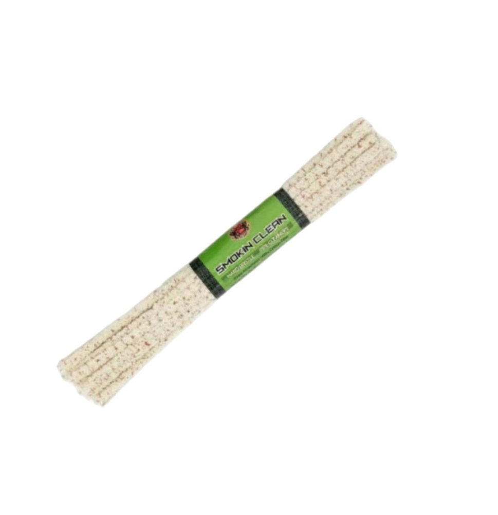 Smokin Clean Hard Bristle Absorbent Cotton Pipe Cleaner Bundle of 24