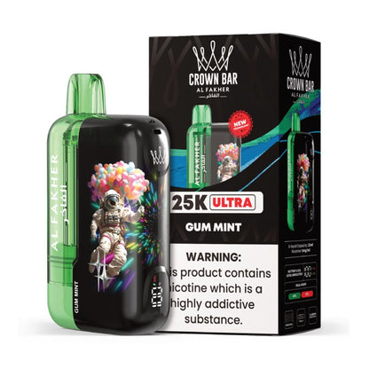 Crown Ultra 25K Disposable by Al Fakher – 25,000 Puffs