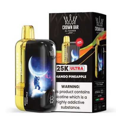 Crown Ultra 25K Disposable by Al Fakher – 25,000 Puffs