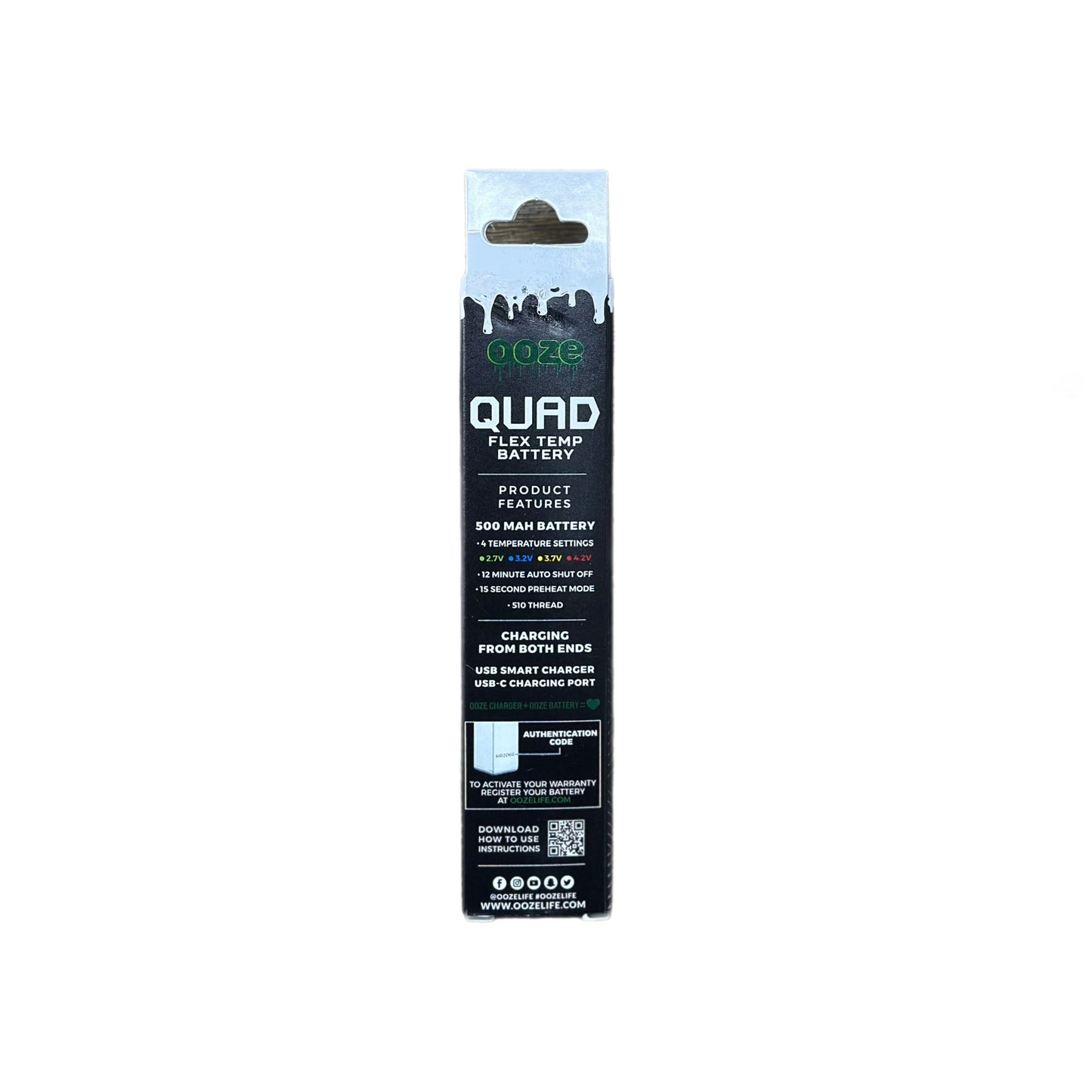 Ooze Smart 510 Thread Vape Pen Battery