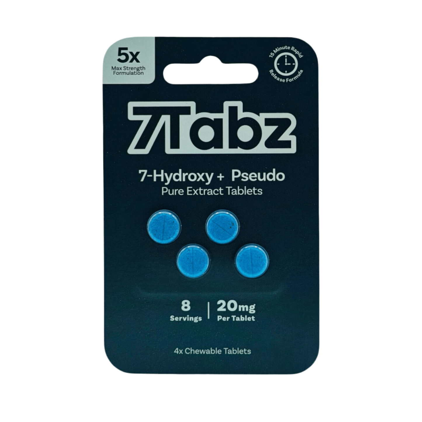 7Tabz 7 Hydroxy + Pseudo Kratom Pure Extract Tablets 4 Tabs