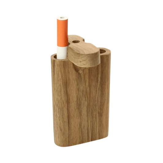 Classic Handmade Dugout | Wood Twist Top | Pop up Metal Bat