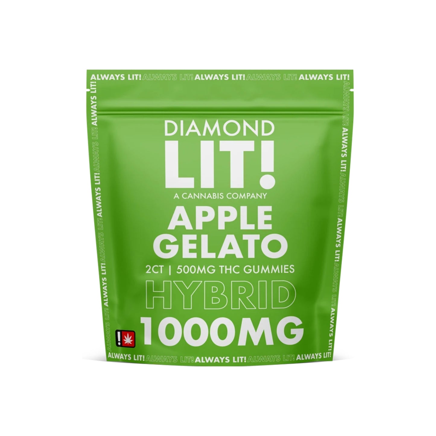 DIAMOND LIT THC Gummies 1000MG - 2CT (500MG Per Gummy) – Ultra-Potent Hemp-Derived Edibles