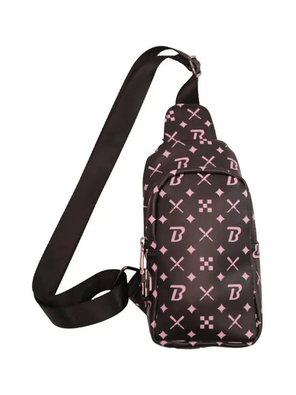 Blazy Susan Smell-Proof Cross-Body Bag with Lock – Vegan Faux-Leather Sling Storage Bag