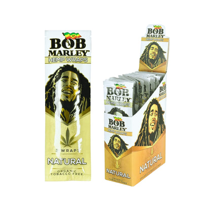 Bob Marley Organic Hemp Wraps Full Box 25ct - Tobacco Free