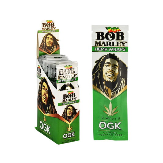 Bob Marley Organic Hemp Wraps Full Box 25ct - Tobacco Free