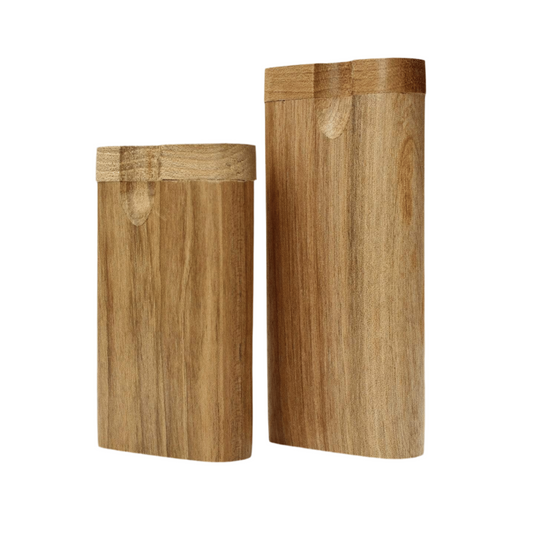 Classic Handmade Dugout | Wood Twist Top | Pop up Metal Bat